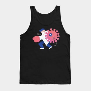 Health care professional beating coronavirus Tank Top